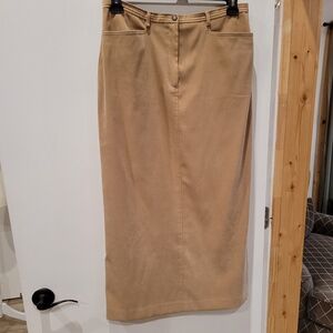 Talbots Tan Maxi Skirt